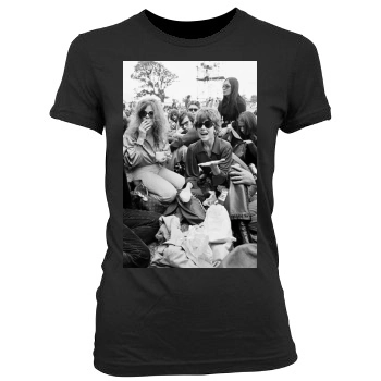 Jane Fonda Women's Junior Cut Crewneck T-Shirt