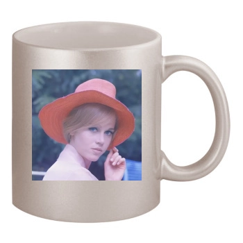 Jane Fonda 11oz Metallic Silver Mug