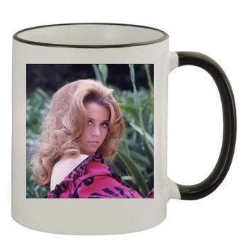 Jane Fonda 11oz Colored Rim & Handle Mug