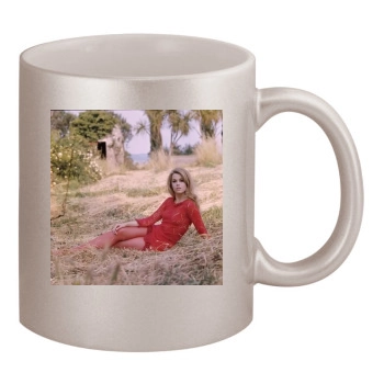 Jane Fonda 11oz Metallic Silver Mug