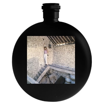 Jane Fonda Round Flask