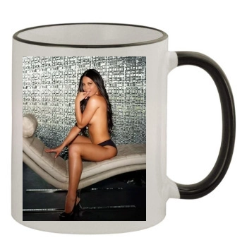 Olivia Munn 11oz Colored Rim & Handle Mug