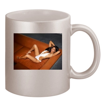 Olivia Munn 11oz Metallic Silver Mug