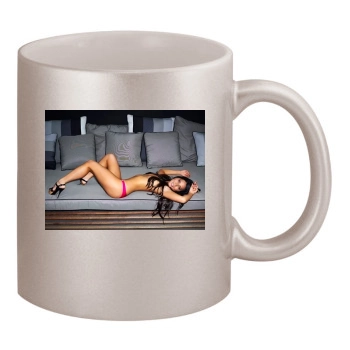 Olivia Munn 11oz Metallic Silver Mug