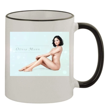 Olivia Munn 11oz Colored Rim & Handle Mug