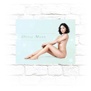 Olivia Munn Metal Wall Art