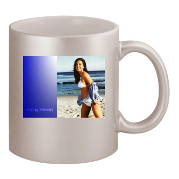 Olivia Munn 11oz Metallic Silver Mug