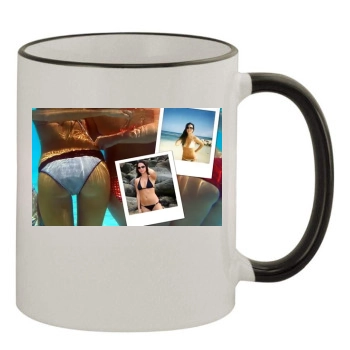 Olivia Munn 11oz Colored Rim & Handle Mug