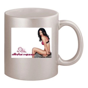 Olivia Munn 11oz Metallic Silver Mug