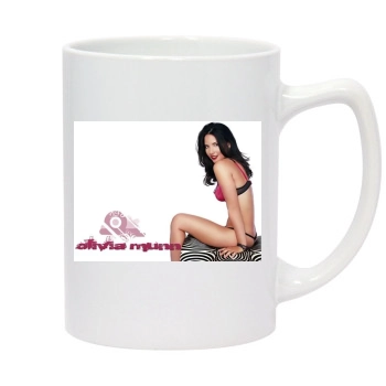 Olivia Munn 14oz White Statesman Mug