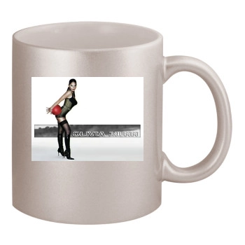 Olivia Munn 11oz Metallic Silver Mug