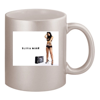 Olivia Munn 11oz Metallic Silver Mug