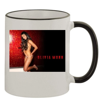 Olivia Munn 11oz Colored Rim & Handle Mug