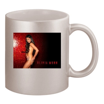 Olivia Munn 11oz Metallic Silver Mug