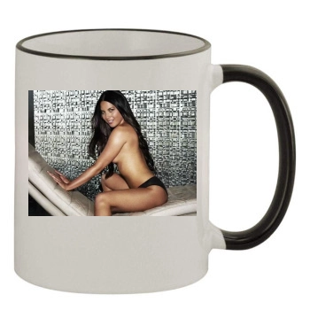 Olivia Munn 11oz Colored Rim & Handle Mug