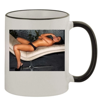 Olivia Munn 11oz Colored Rim & Handle Mug