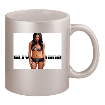 Olivia Munn 11oz Metallic Silver Mug