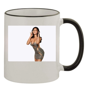 Olivia Munn 11oz Colored Rim & Handle Mug