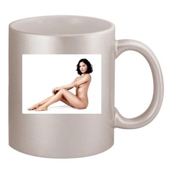 Olivia Munn 11oz Metallic Silver Mug