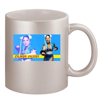 Olivia Munn 11oz Metallic Silver Mug