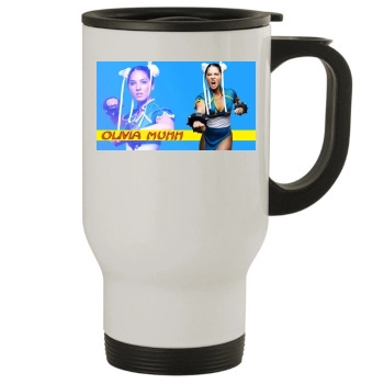 Olivia Munn Stainless Steel Travel Mug