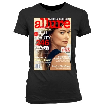 Olivia Wilde Women's Junior Cut Crewneck T-Shirt