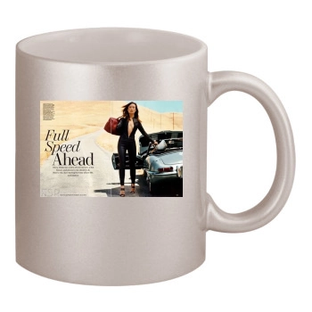 Olivia Wilde 11oz Metallic Silver Mug