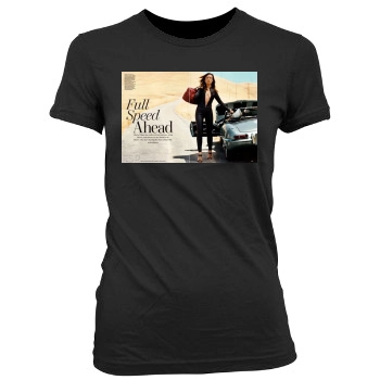 Olivia Wilde Women's Junior Cut Crewneck T-Shirt