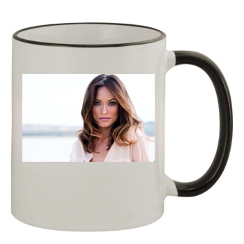 Olivia Wilde 11oz Colored Rim & Handle Mug