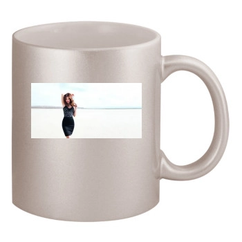 Olivia Wilde 11oz Metallic Silver Mug