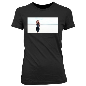 Olivia Wilde Women's Junior Cut Crewneck T-Shirt