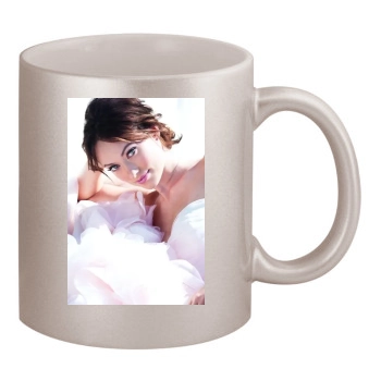 Olivia Wilde 11oz Metallic Silver Mug