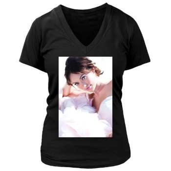 Olivia Wilde Women's Deep V-Neck TShirt