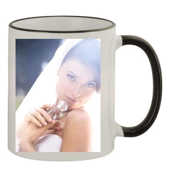 Olivia Wilde 11oz Colored Rim & Handle Mug