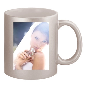 Olivia Wilde 11oz Metallic Silver Mug