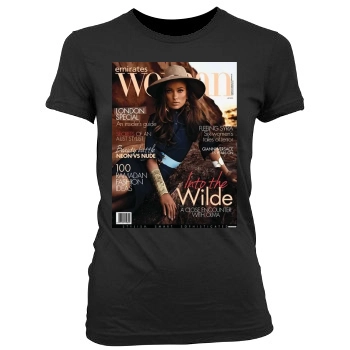 Olivia Wilde Women's Junior Cut Crewneck T-Shirt