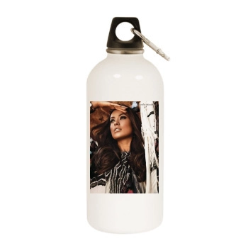 Olivia Wilde White Water Bottle With Carabiner