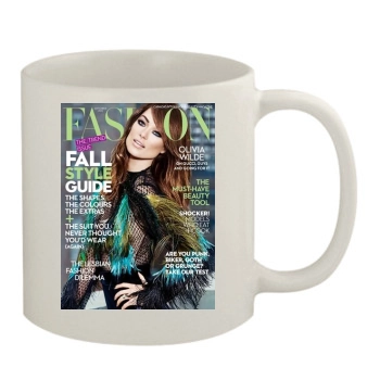 Olivia Wilde 11oz White Mug