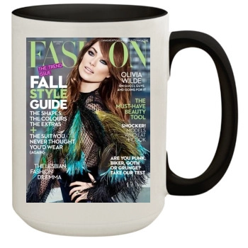 Olivia Wilde 15oz Colored Inner & Handle Mug