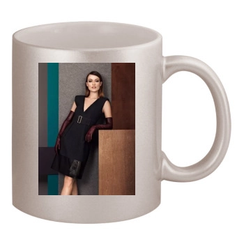 Olivia Wilde 11oz Metallic Silver Mug