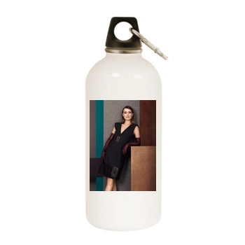 Olivia Wilde White Water Bottle With Carabiner