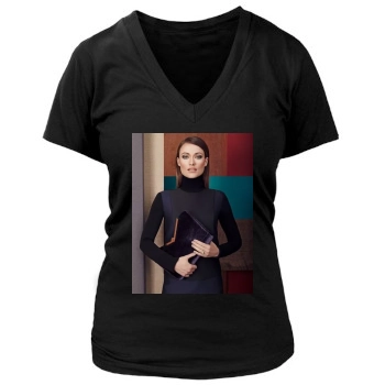 Olivia Wilde Women's Deep V-Neck TShirt