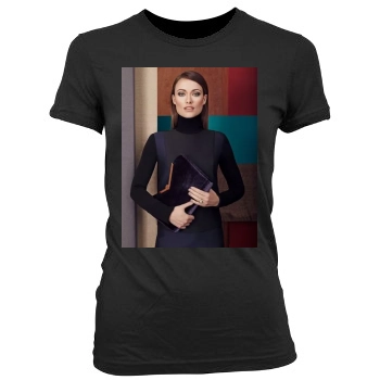 Olivia Wilde Women's Junior Cut Crewneck T-Shirt