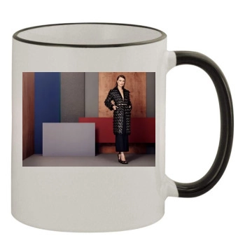 Olivia Wilde 11oz Colored Rim & Handle Mug