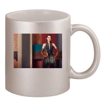 Olivia Wilde 11oz Metallic Silver Mug