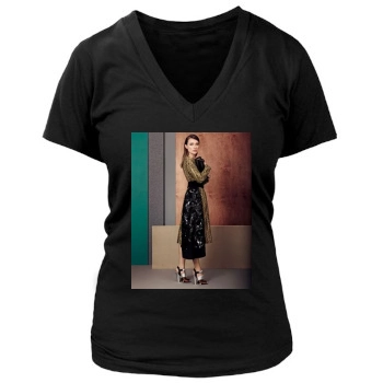 Olivia Wilde Women's Deep V-Neck TShirt