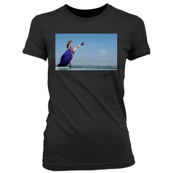 Olivia Wilde Women's Junior Cut Crewneck T-Shirt