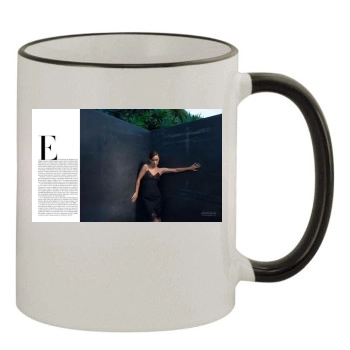 Olivia Wilde 11oz Colored Rim & Handle Mug