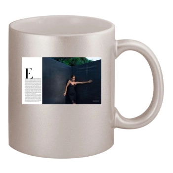 Olivia Wilde 11oz Metallic Silver Mug