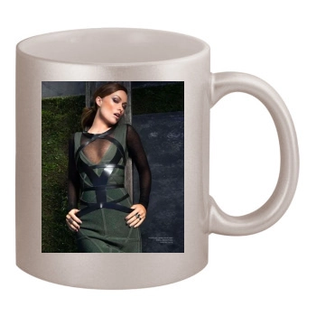 Olivia Wilde 11oz Metallic Silver Mug